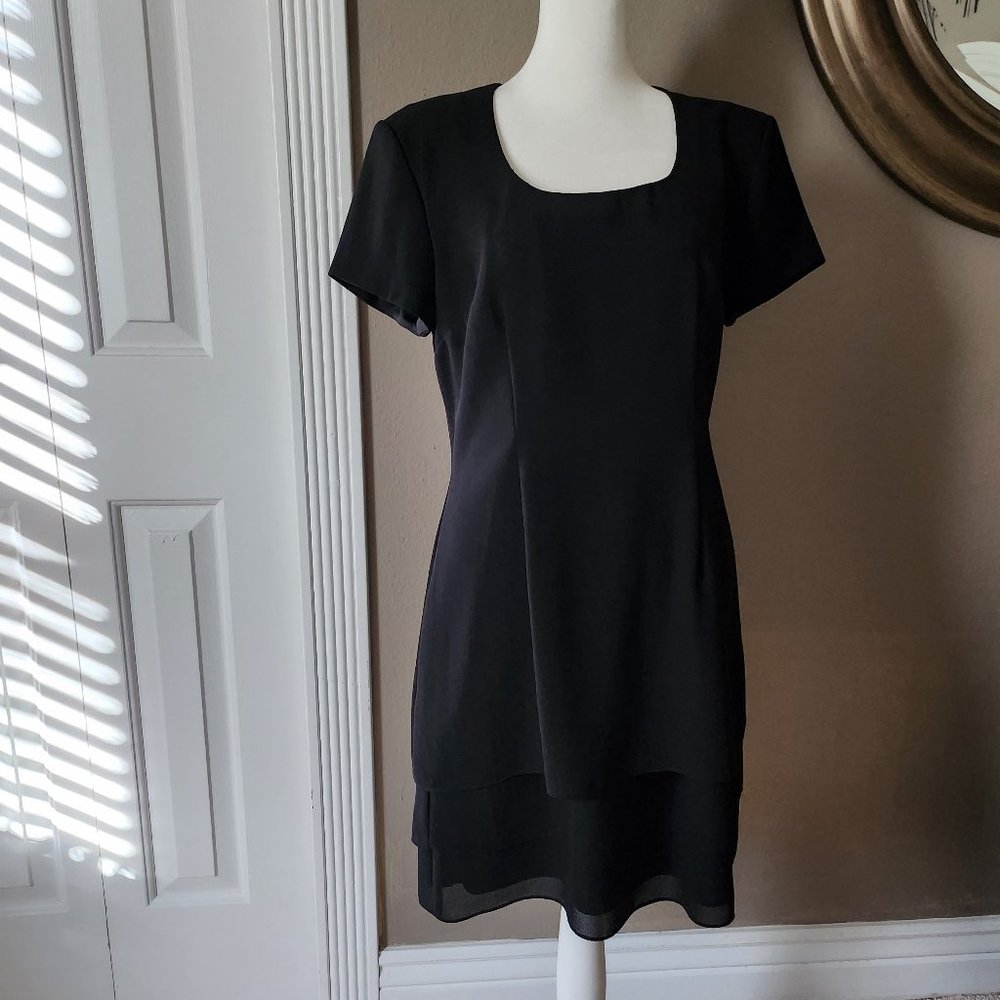 Jeffrey & Dara Evenings by Tom Barra  Black Dress Size 8
